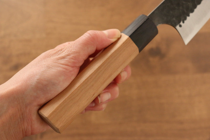 Masakage Koishi Super Azul Terminado Negro Bunka  165mm Mango de Cerezo Americano - Japanny-SP