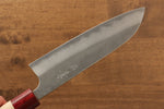 Masakage Yuki Acero Blanco No.2 Nashiji Santoku 165mm Mango de Magnolia - Japanny-SP