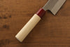 Masakage Yuki Acero Blanco No.2 Nashiji Santoku 165mm Mango de Magnolia - Japanny-SP