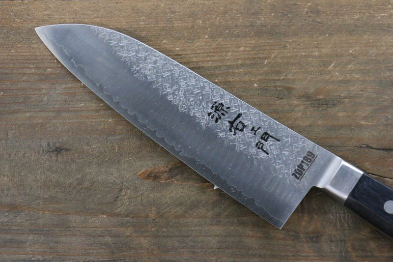 Takayuki Iwai ZDP189 Martillado Santoku  170mm Mango de Madera de pakka - Japanny-SP