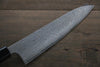 Nao Yamamoto VG10 Damasco Negro Gyuto Cuchillo Japones 210mm Mango de Shitan - Japanny-SP