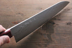 Shigeki Tanaka VG10 de 17 Capas Damasco Gyuto 210mm Mango de Madera de pakka roja - Japanny-SP